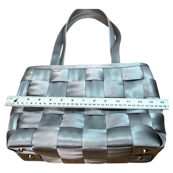 HARVEYS Taupe Grey Original Seatbelt Bag Shoulder Bag Tote Satchel Zip Top Close - Picture 6 of 14